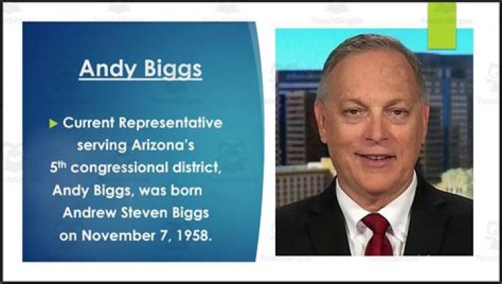 Andy Biggs Net Worth, Wiki, Biography, Religion : Wife And Family Facts