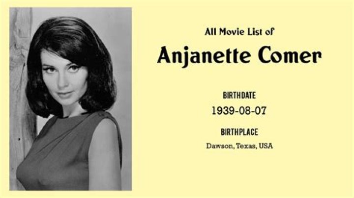 Anjanette Comer biografía, edad, altura, esposa, net worth, familia
