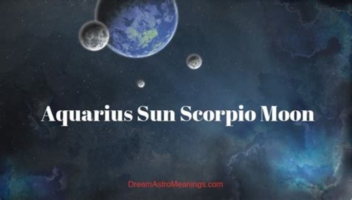 Aquarius sun scorpio moon