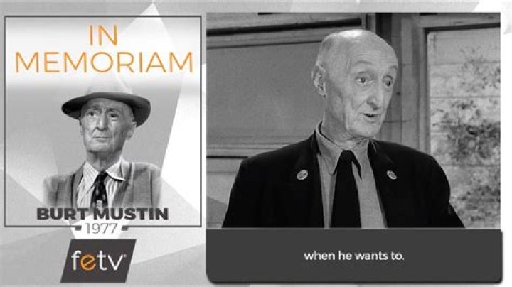 Burt Mustin (TV Actor) - Age, Birthday, Bio, Facts, Family, Net Worth, Height & More