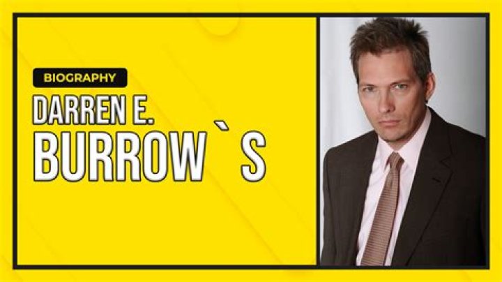 Darren E. Burrows biografía, edad, altura, esposo, net worth, familia