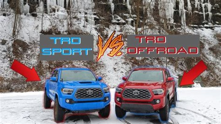 Difference between trd sport and trd off road