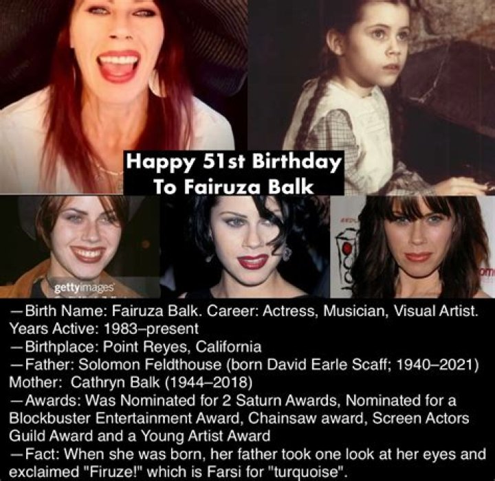 Fairuza Balk’s biography, fact, career, awards, net worth & life story