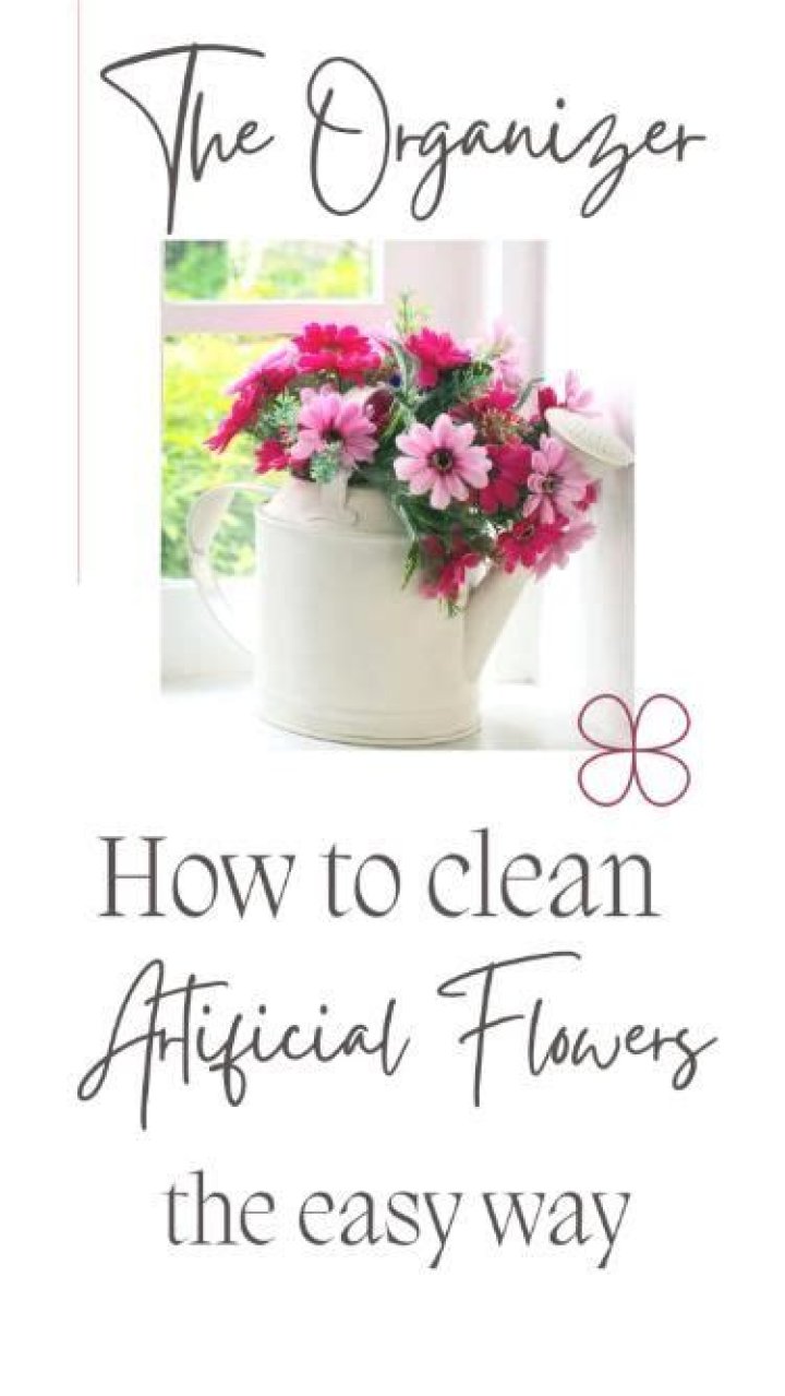 How to clean artificial flowers