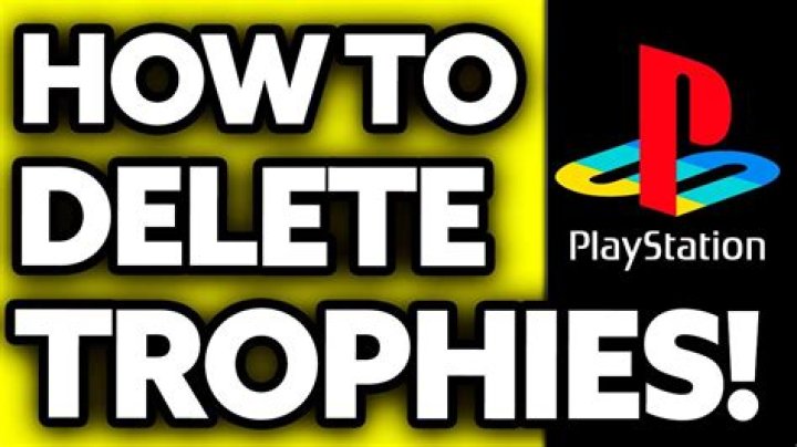 How to delete trophies on ps4