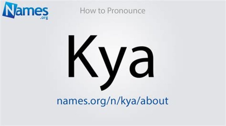 How to pronounce kya