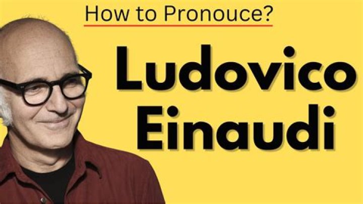 How to pronounce ludovico einaudi
