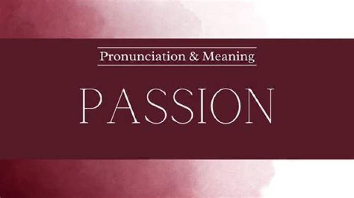 How to pronounce passion