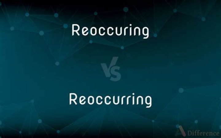 How to spell reoccurring