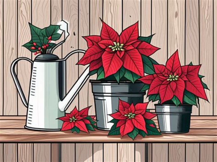 How to water poinsettias