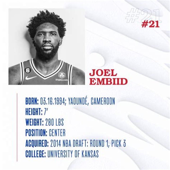 Joel Embiid (Basketball Player) - Age, Birthday, Bio, Facts, Family, Net Worth, Height & More