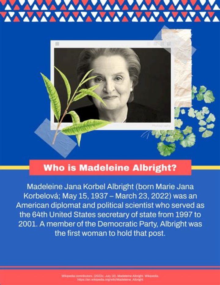 Madeleine Albright Quotes, Net Worth At Time Of Death, Commencement Speech, Young, Pins