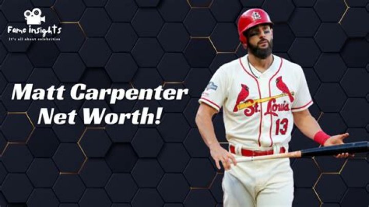 Matt Carpenter Biography, Age, Height, Wife, Net Worth, Family