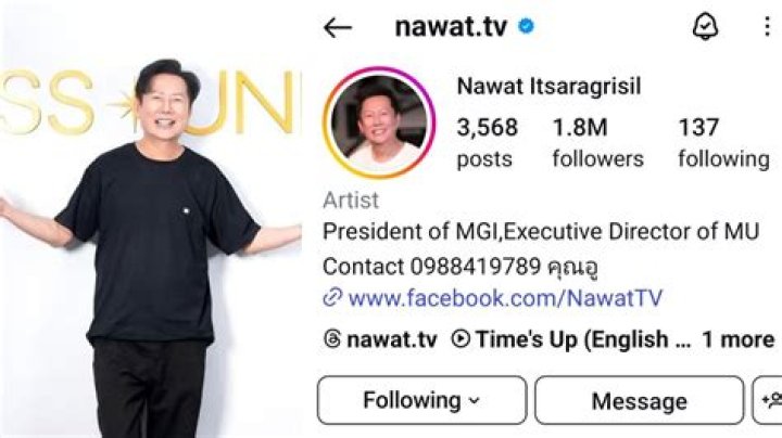 Nawat Itsaragrisil Biography, Age, Height, Wife, Net Worth, Family