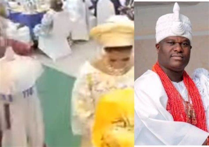 Ooni of Ife’s alleged lover causes a stir as she parades with the king’s staff of office