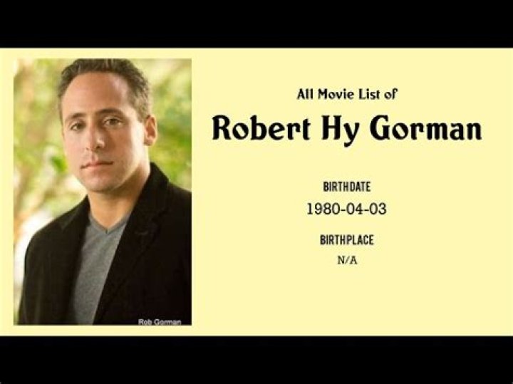 Robert Hy Gorman biografía, edad, altura, esposo, net worth, familia