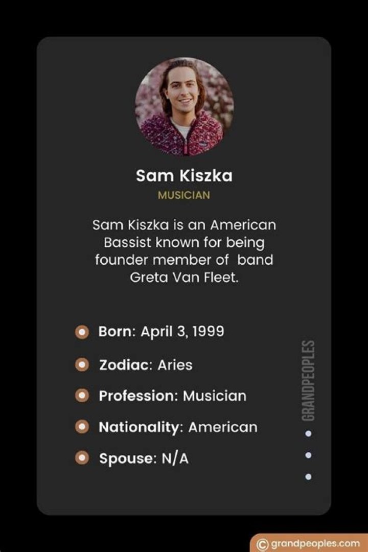 Sam Kiszka Wikipedia, Age, Biography, Height, Girlfriend, Family, Instagram