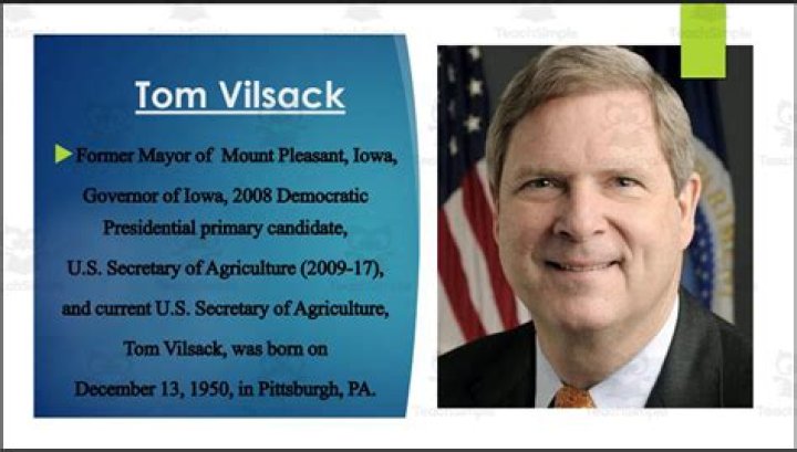 Tom Vilsack Biography, Age, Height, Wife, Net Worth, Family