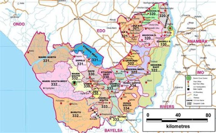 Warri South LGA Postal/Zip codes (Delta State)