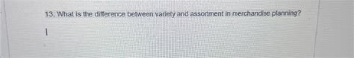What is the difference between variety and assortment