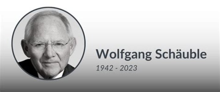 Wolfgang Schäuble Obituary